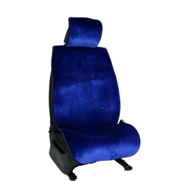 Накидка "Premier" Antislip стриженный эко мех  комплект, Синий HR 1100